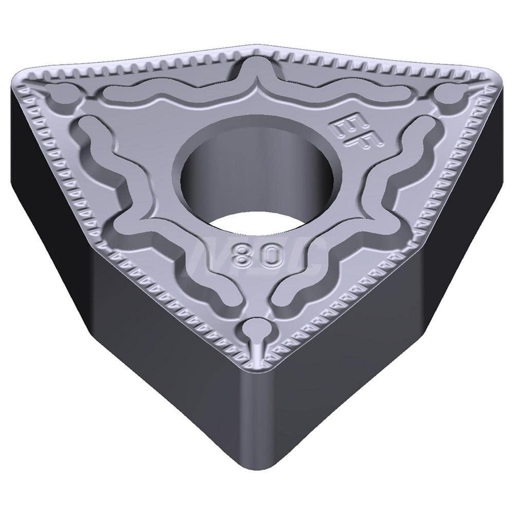 Turning Insert:  WNMG331EEF AC5005S,  Solid Carbide Absotech Finish,  0.2559″ Long,  3/8″ Inscribed Circle,  0.0157″ Corner Radius,  80.0 ° N/A Series  AC5005S