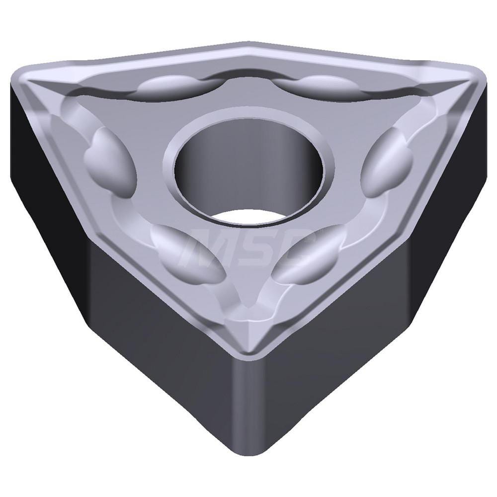 Turning Insert:  WNMG332EMU AC5005S,  Solid Carbide Absotech Finish,  0.2559″ Long,  3/8″ Inscribed Circle,  0.0315″ Corner Radius,  80.0 ° N/A Series  AC5005S