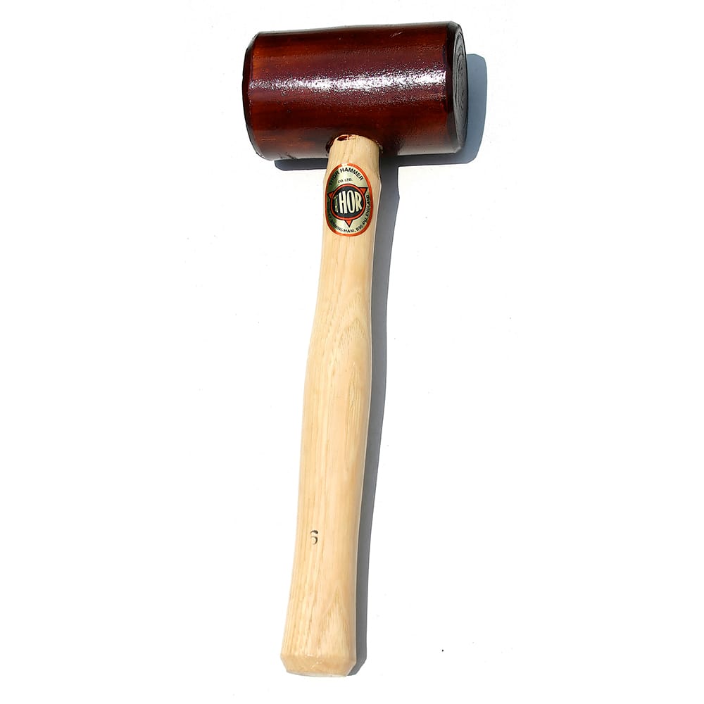 Osca - Non-Marring Hammers; Head Type: Cylindrical ; Head Material: Rawhide ; Handle Material: Wood ; Head Weight Range: 1 - 2.9 lbs. ; Face Diameter Range: 1" - Exact Tooling