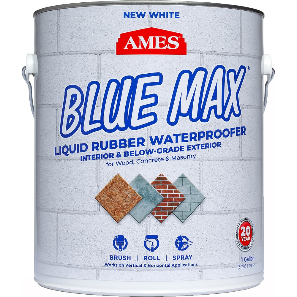 Ames - Blue Max 1 Gal White Liquid Rubber Waterproofer - Exact Tooling