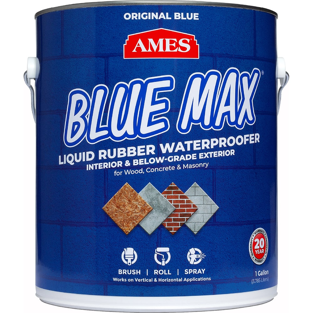 Ames - Blue Max 1 Gal Blue Liquid Rubber Waterproofer - Exact Tooling