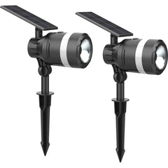 Westinghouse - Landscape Light Fixtures; Type of Fixture: Solar Spot Light ; Mounting Type: Ground; Wall ; Lamp Type: LED ; Housing Material: Plastic ; Housing Color: Black ; Wattage: 1.76 - Exact Tooling
