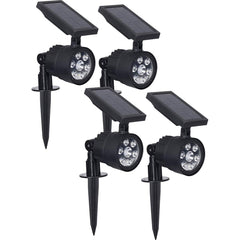 Westinghouse - Landscape Light Fixtures; Type of Fixture: Solar Spot Light ; Mounting Type: Ground; Wall ; Lamp Type: LED ; Housing Material: Plastic ; Housing Color: Black ; Wattage: 1.8 - Exact Tooling