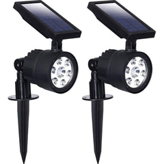 Westinghouse - Landscape Light Fixtures; Type of Fixture: Solar Spot Light ; Mounting Type: Ground; Wall ; Lamp Type: LED ; Housing Material: Plastic ; Housing Color: Black ; Wattage: 1.8 - Exact Tooling