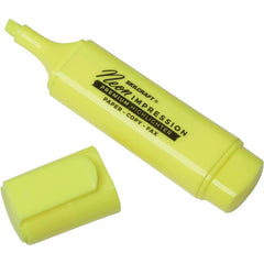 Ability One - Markers & Paintsticks; Type: Highlighter ; Color: Yellow ; Tip Type: Chisel ; Description: Chisel Tip Neon Highlighter - Exact Tooling