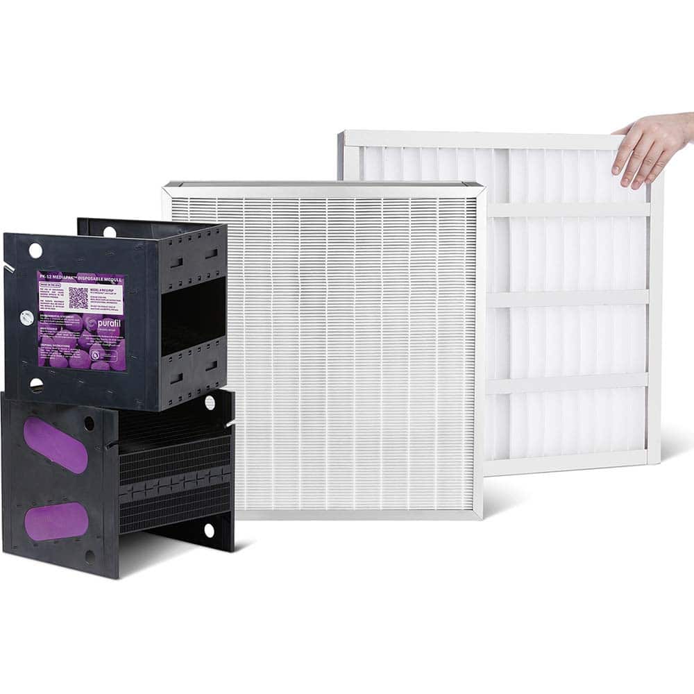 PuraShield - Air Cleaner & Filter Accessories; Type: Filter Kit ; For Use With: SMART-1000-1 ; For Use With: SMART-1000-1 ; Material: MERV8 prefilter, HEPA filter and molecularion filtration media ; Material: MERV8 prefilter, HEPA filter and molecularion - Exact Tooling