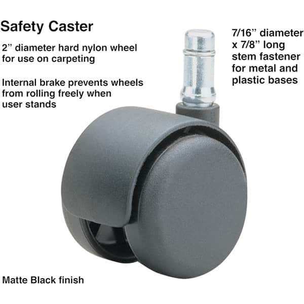 Master Caster - Cushions, Casters & Chair Accessories Type: Caster Set For Use With: Office and Home Furniture - Exact Tooling