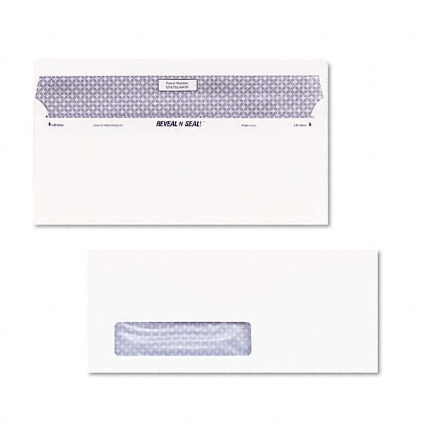 Quality Park - Mailers, Sheets & Envelopes Type: Business Envelope Style: Self Adhesive - Exact Tooling
