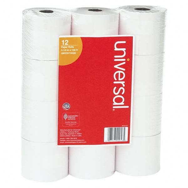 UNIVERSAL - Office Machine Supplies & Accessories Office Machine/Equipment Accessory Type: Calculator Roll Paper For Use With: Adding Machines; Calculators; Cash Registers; POS Machines - Exact Tooling