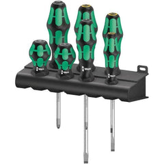 Wera - Screwdriver Sets Screwdriver Types Included: Phillips; Pozidriv Number of Pieces: 7 - Exact Tooling
