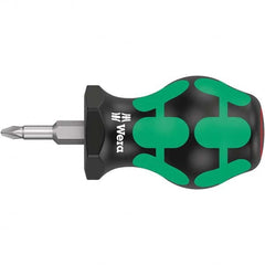 Wera - Phillips Screwdrivers Tool Type: Stubby Phillips Handle Style/Material: Ergonomic - Exact Tooling