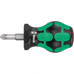 Wera - Phillips Screwdrivers Tool Type: Stubby Phillips Handle Style/Material: Ergonomic - Exact Tooling