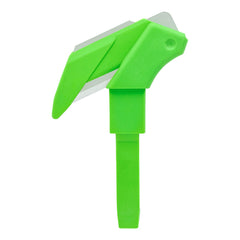 Klever Innovations - Utility Knives, Snap Blades & Box Cutters; Type: Safety Blade ; Blade Type: Concealed ; Number of Blades Included: 1 ; Number of Blades: 1 ; Handle Material: Plastic ; Color: Green - Exact Tooling
