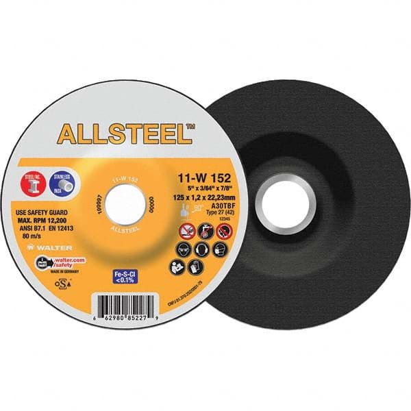 WALTER Surface Technologies - Cutoff Wheels Tool Compatibility: Angle Grinders Wheel Diameter (Inch): 6 - Exact Tooling