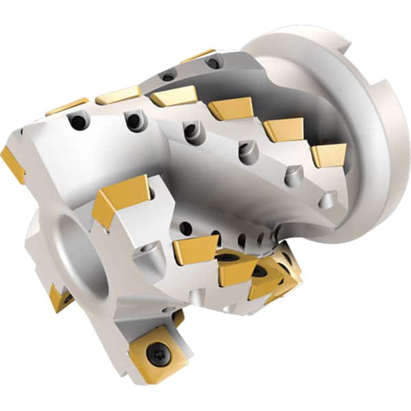 Iscar - Indexable Square-Shoulder End Mills Cutting Diameter (mm): 80.00 Cutting Diameter (Decimal Inch): 3.1490 - Exact Tooling