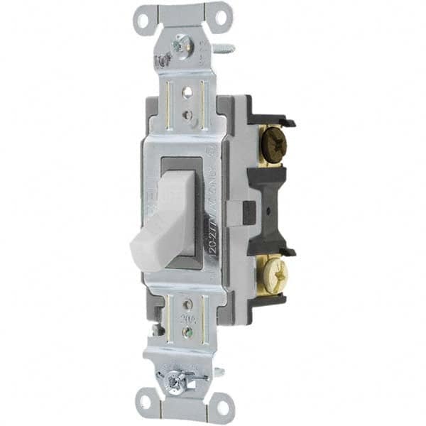 Bryant Electric - Wall & Dimmer Light Switches Switch Type: Three Way Switch Operation: Toggle - Exact Tooling