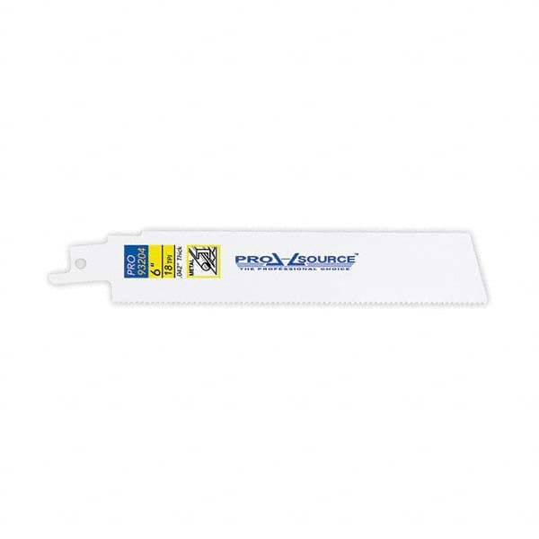 PRO-SOURCE - Reciprocating Saw Blades Blade Material: Bi-Metal Blade Length (Inch): 6 - Exact Tooling
