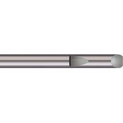Micro 100 - Tool Bit Blanks; Material: Solid Carbide ; End Shape: Round ; Width/Diameter (Inch): 1/2 ; Overall Length (Inch): 4 - Exact Tooling