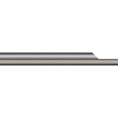 Micro 100 - Tool Bit Blanks; Material: Solid Carbide ; End Shape: Split End ; Width/Diameter (Inch): 1/2 ; Overall Length (Inch): 4 - Exact Tooling