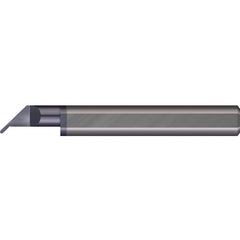 Micro 100 - Grooving Tools; Grooving Tool Type: Undercut ; Material: Solid Carbide ; Shank Diameter (Decimal Inch): 0.2500 ; Shank Diameter (Inch): 1/4 ; Groove Width (Decimal Inch): 0.0300 ; Projection (Decimal Inch): 0.0600 - Exact Tooling