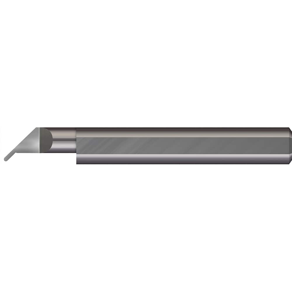 Micro 100 - Grooving Tools; Grooving Tool Type: Undercut ; Material: Solid Carbide ; Shank Diameter (Decimal Inch): 0.3750 ; Shank Diameter (Inch): 3/8 ; Groove Width (Decimal Inch): 0.0620 ; Projection (Decimal Inch): 0.0950 - Exact Tooling