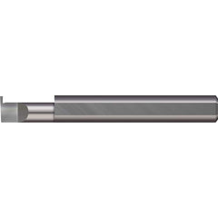Micro 100 - Grooving Tools; Grooving Tool Type: Retaining Ring ; Material: Solid Carbide ; Shank Diameter (Decimal Inch): 0.3750 ; Shank Diameter (Inch): 3/8 ; Groove Width (Decimal Inch): 0.0870 ; Projection (Decimal Inch): 0.1000 - Exact Tooling