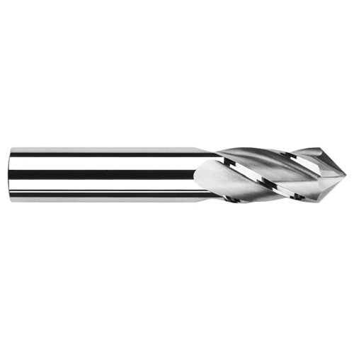 0.0625″ (1/16″) Cutter Diameter × 0.1870″ (3/16″) Length of Cut × 100° included Carbide Drill/End Mill, 4 Flutes