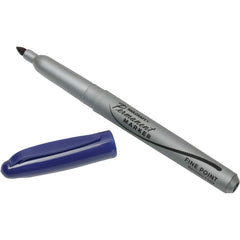 Ability One - Markers & Paintsticks; Type: Permanent Marker ; Color: Blue ; Ink Type: Water Base ; Tip Type: Fine - Exact Tooling
