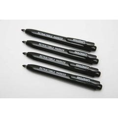 Ability One - Markers & Paintsticks; Type: Permanent Marker ; Color: Black ; Ink Type: Water Base ; Tip Type: Fine - Exact Tooling