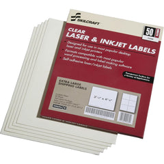 Ability One - Labels, Ribbons & Tapes; Type: Address Labels ; Color: White ; For Use With: Laser & Inkjet Printers ; Width (Inch): 4-1/8 ; Length (Inch): 3.33 ; Number of Labels: 50 - Exact Tooling
