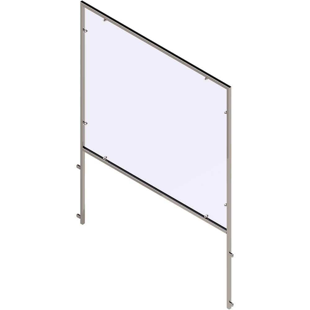 Rockford Systems - Office Cubicle Partitions; Type: Social Distancing Partition ; Width (Inch): 24 ; Height (Inch): 36 ; Color: Clear ; Mount Type: Mountable ; Thickness (Inch): 1 - Exact Tooling