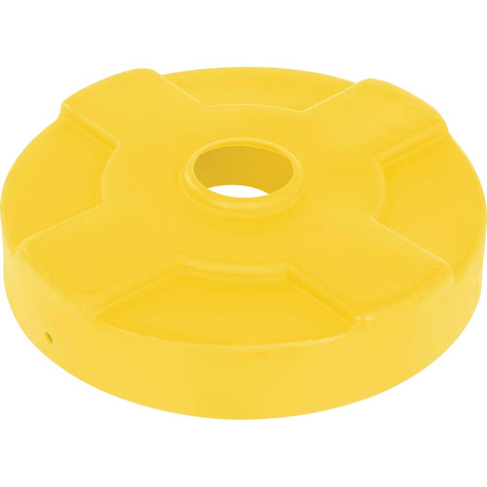 Vestil - Trash Can & Recycling Container Lids; Lid Shape: Round ; Container Shape: Round ; Container Size Compatibility (Gal.): 30 ; Color/Finish: Yellow ; Color: Yellow ; For Use With: 30 gal. Steel Drum - Exact Tooling