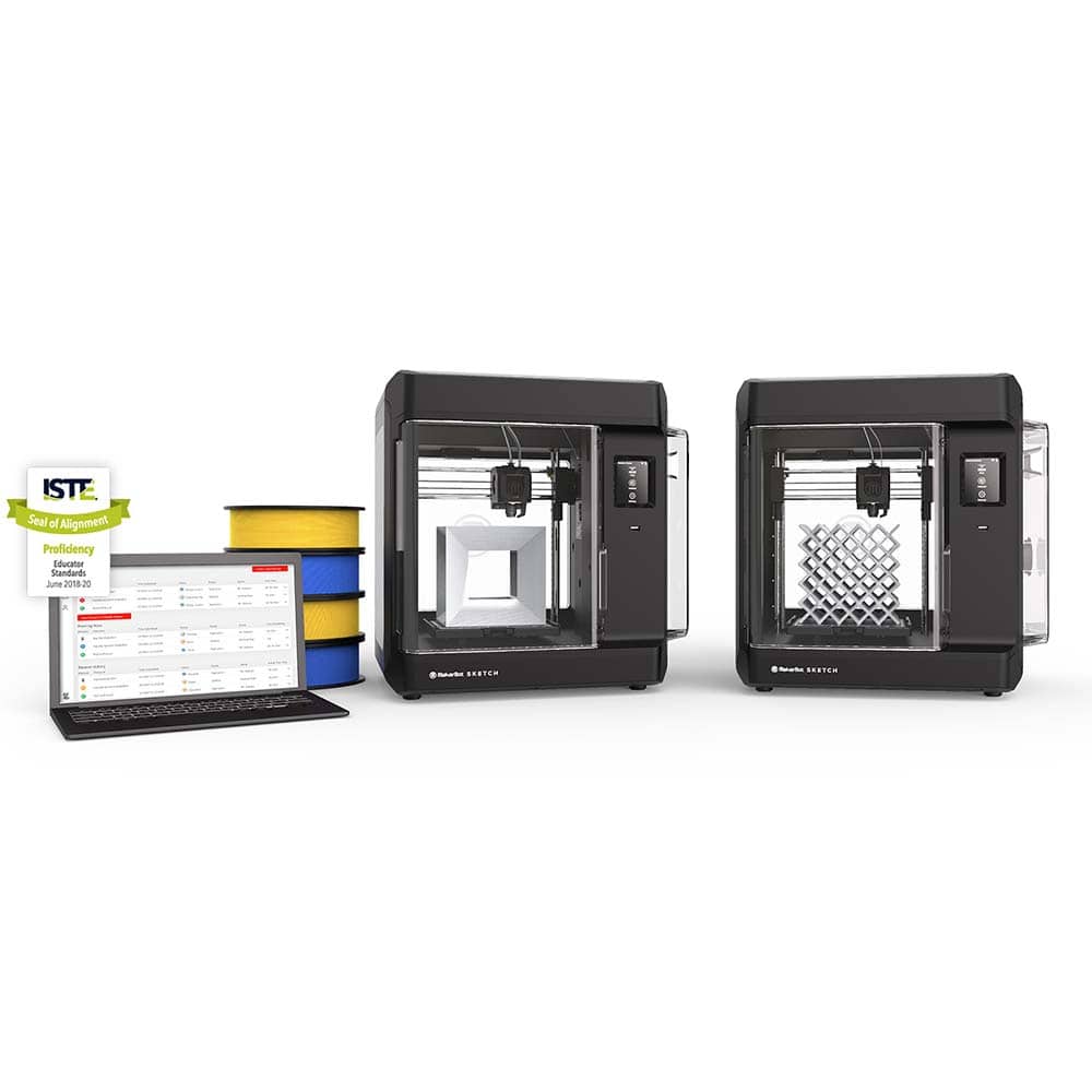 MakerBot - 3D Printers; Material Types Supported: ABS; PLA ; Net Build Height (Inch): 5.9 ; Net Build Width (Inch): 5.9 ; Net Build Depth (Inch): 5.9 ; Layer Thickness: 200 Microns ; Build Resolution: 200 Microns - Exact Tooling