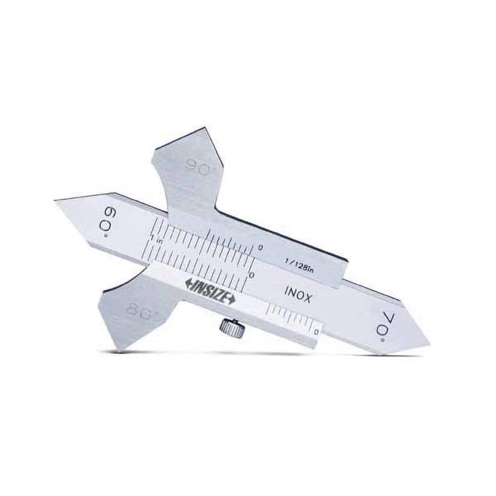 Insize USA LLC - Welding Inspection Gages; Type: Weld Gage ; Applications: Welding Inspection ; Material: Stainless Steel ; Minimum Measurement: 0 (Inch); Maximum Measurement: 9/16 (Inch) - Exact Tooling