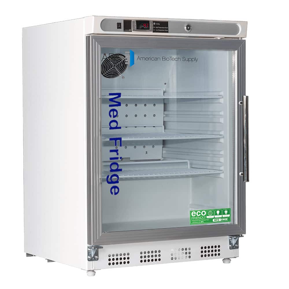 American BioTech Supply - Laboratory Refrigerators and Freezers; Type: Pharmacy/Vaccine Undercounter Built-In Refrigerator ; Volume Capacity: 4.6 Cu. Ft. ; Minimum Temperature (C): 2.00 ; Maximum Temperature (C): 8.00 ; Width (Inch): 23-3/4 ; Depth (Inch - Exact Tooling