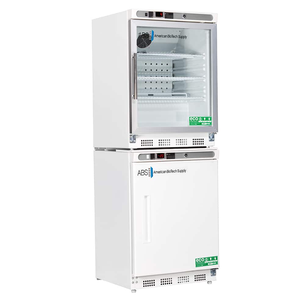 American BioTech Supply - Laboratory Refrigerators and Freezers; Type: Refrigerator & Freezer Combination ; Volume Capacity: 9 Cu. Ft. ; Minimum Temperature (C): -15.00 ; Maximum Temperature (C): 10.00 ; Width (Inch): 23-3/4 ; Depth (Inch): 25-1/2 - Exact Tooling