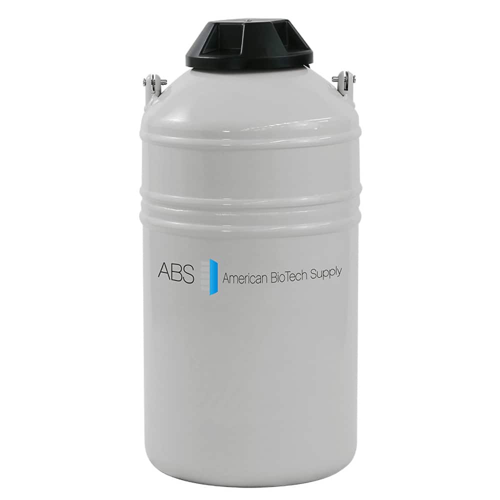 American BioTech Supply - Drums & Tanks; Product Type: Liquid Dewar ; Volume Capacity Range: Smaller than 20 Gal. ; Material Family: Aluminum ; Height (Inch): 21-1/2 ; Diameter/Width (Decimal Inch): 10.2990 ; Diameter/Width (Inch): 14-1/2 - Exact Tooling