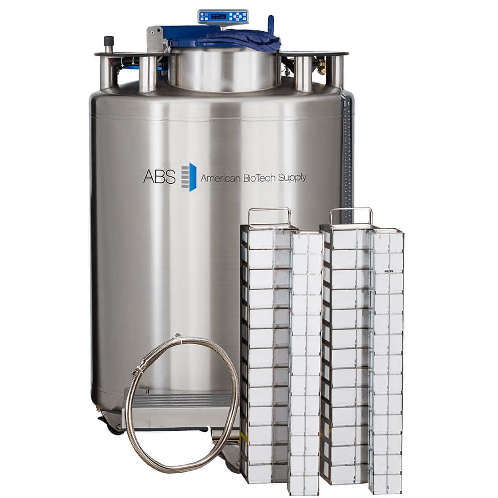 American BioTech Supply - Drums & Tanks; Product Type: Auto Fill Cryogenic Tank ; Volume Capacity Range: 85 Gal. and Larger ; Material Family: Steel ; Height (Inch): 53 ; Diameter/Width (Inch): 34 ; Shape: Round - Exact Tooling