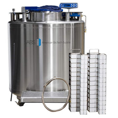 American BioTech Supply - Drums & Tanks; Product Type: Auto Fill Cryogenic Tank ; Volume Capacity Range: 85 Gal. and Larger ; Material Family: Steel ; Height (Inch): 53 ; Diameter/Width (Inch): 45 ; Shape: Round - Exact Tooling
