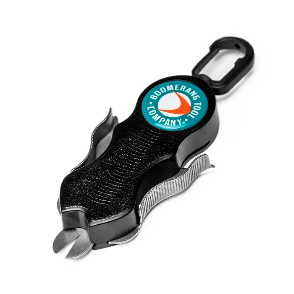 Boomerang Tool Company - Cutting Pliers; Type: Fishing Line Cutter ; Insulated: No ; Overall Length Range: 36" and Longer ; Overall Length (Inch): 5.32 ; Additional Information: Salt Water Big SNIP Fishing Line Cutters with Retractable Tether and Stainle - Exact Tooling