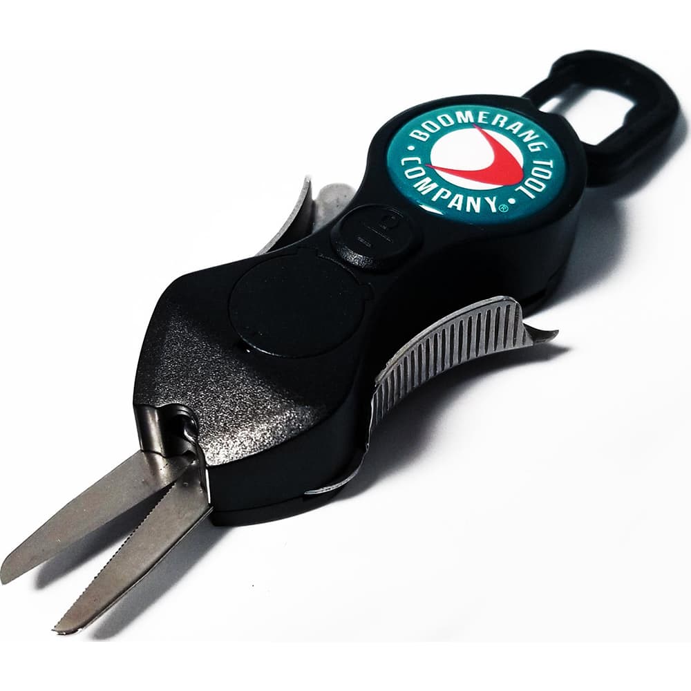 Boomerang Tool Company - Cutting Pliers; Type: Fishing Line Cutter ; Insulated: No ; Overall Length Range: 36" and Longer ; Overall Length (Inch): 5.02 ; Additional Information: Super SNIP Fishing Line Cutter with Glow Jig Charging U/V Light, Cuts 50 lb. - Exact Tooling