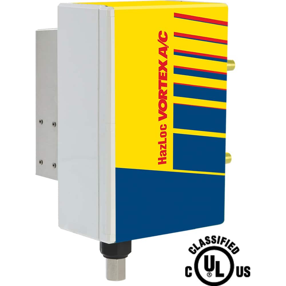 Vortec - Vortex Enclosure Coolers; Type: w/Thermostat ; Integrity: HazLoc ; BTU/Hour: 5000 ; Thread Size (NPT): 3/8 ; Standard Cubic Feet Per Minute: 70.00 - Exact Tooling