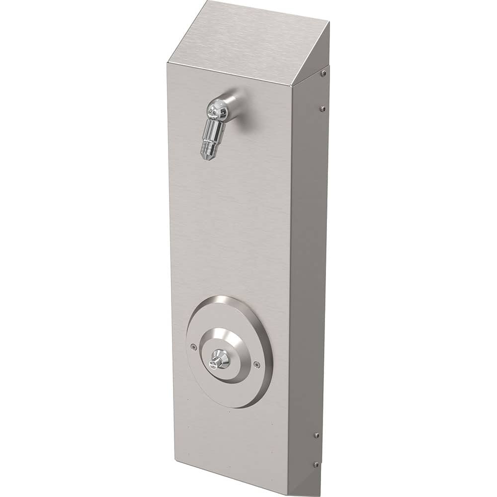 Acorn Engineering - Tub & Shower Faucets; Type: Suface Mounted Shower ; Style: Commercial ; Design: Wall Mount ; Material: 18-Gage 304 Stainless Steel ; Handle Type: Push Button ; Handle Material: Stainless Steel - Exact Tooling