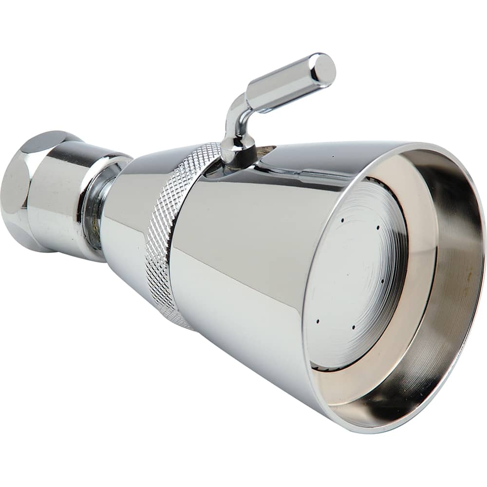 Zurn - Shower Heads & Accessories; Type: Showerhead ; Material: Brass ; GPM: 2.50 ; Face Diameter: 2-1/4 (Inch); Finish/Coating: Polished Chrome ; Number of Sprayers: 1.000 - Exact Tooling