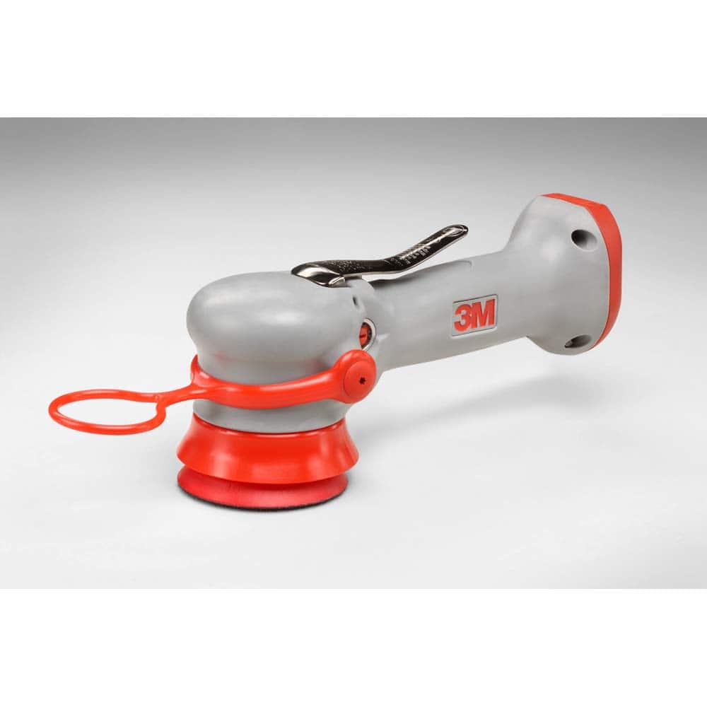 3M - Handheld Buffers & Polishers; Type: Buffer ; Type of Power: Pneumatic ; Speed (RPM): 11000 ; Handle Type: Inline ; Pad Diameter (Inch): 3 ; Reversible: No - Exact Tooling