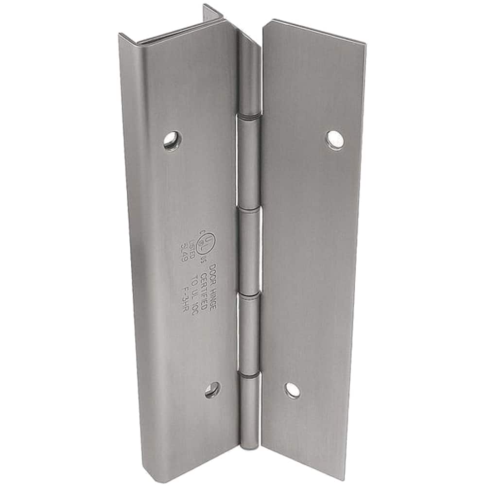 Yale - Continuous Hinges; Overall Length (Inch): 95 ; Thickness (Decimal Inch): 1.0000 ; Pin Diameter: 0.1870 (Decimal Inch); Knuckle: 2 ; Finish/Coating: Satin Stainless Steel - Exact Tooling