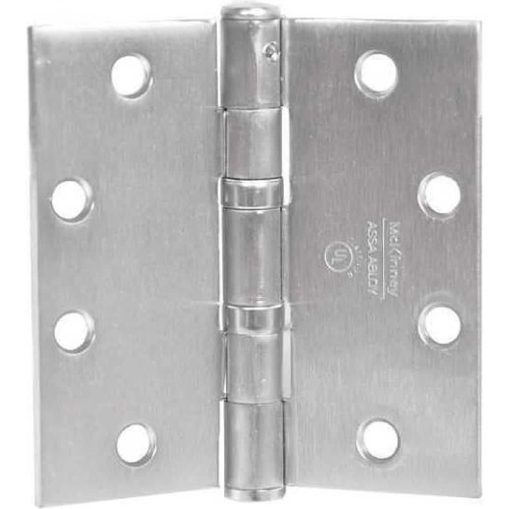 Yale - Commercial Hinges; Length (Inch): 4-1/2 ; Thickness (Decimal Inch): 0.1340 ; Minimum Thickness: 3.4036 (mm); Number of Knuckles: 5.000 ; Stanley Finish Code: US32D ; Finish/Coating: US32D - Exact Tooling