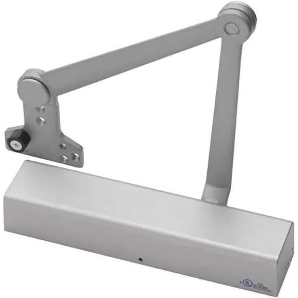 Yale - Manual Dampers; Closer Body Length: 13 (Inch); Finish/Coating: Aluminum Painted ; Door Thickness: 2-3/4 (Inch); Additional Information: Series: 2700; Material: Aluminum; Spring Size: Multi-Size 1 to 6; Includes: Sleeve Nuts; Arm Type: Holder/Stop - Exact Tooling