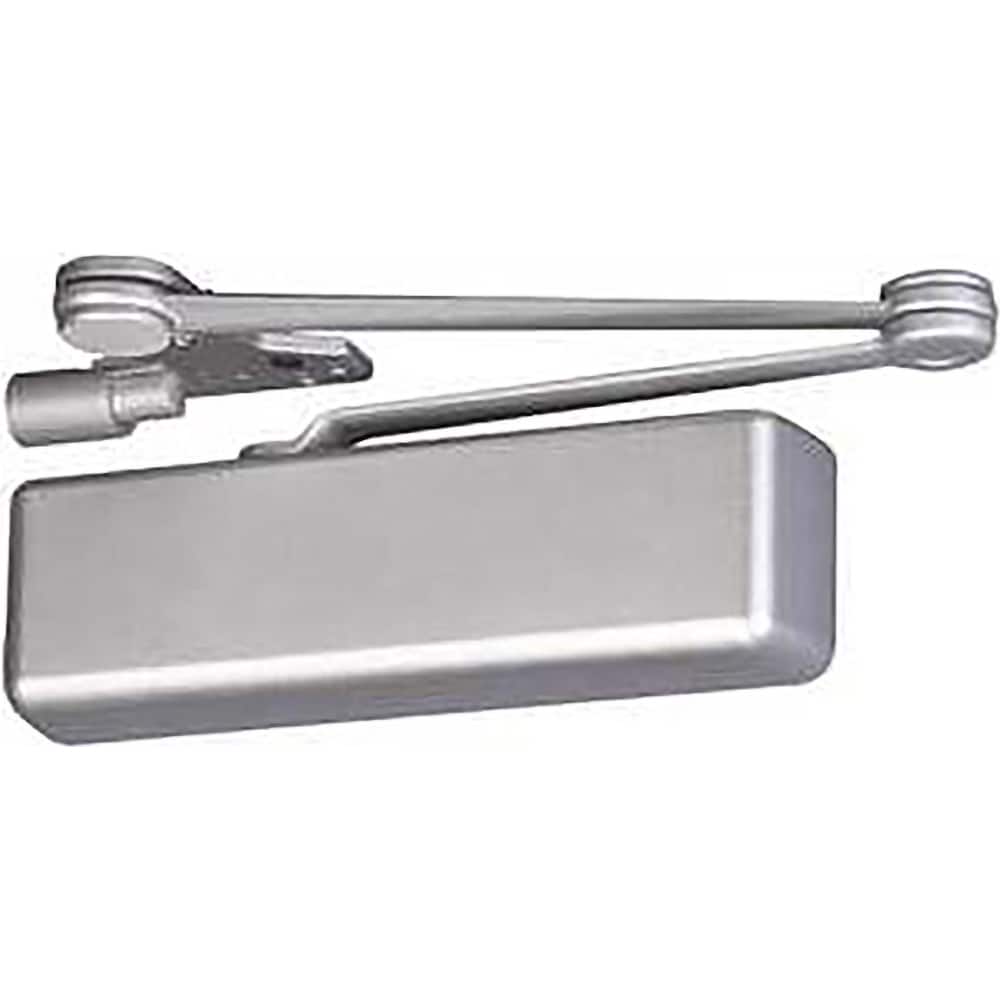 Yale - Manual Dampers; Closer Body Length: 12-1/4 (Inch); Finish/Coating: Aluminum Painted ; Door Thickness: 2-3/4 (Inch); Additional Information: Series: 5800; Material: Cast Iron; Spring Size: Multi-Size 1 to 6; Includes: Sleeve Nuts; Arm Type: Holder/ - Exact Tooling