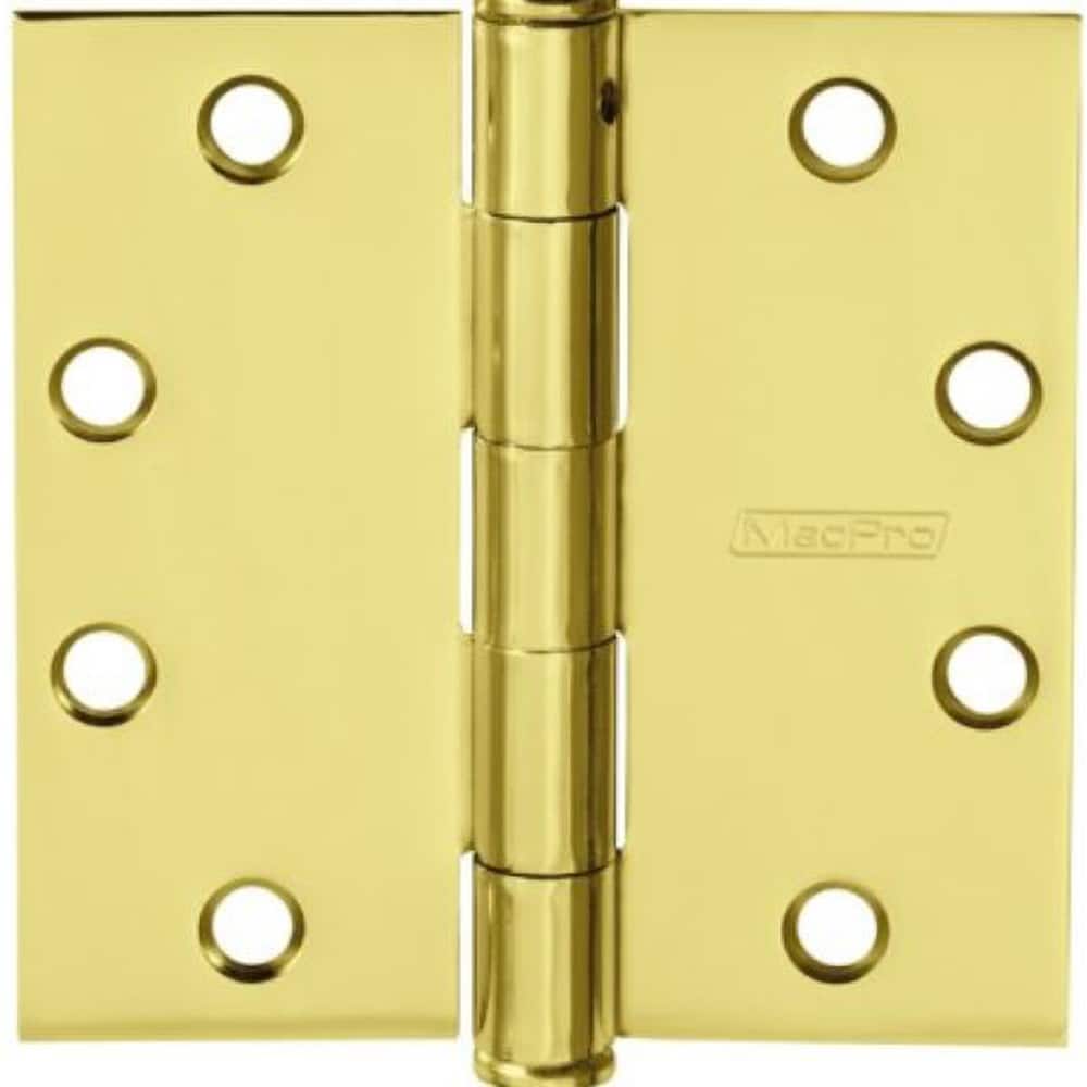 Yale - Commercial Hinges; Length (Inch): 4-1/2 ; Thickness (Decimal Inch): 0.1340 ; Minimum Thickness: 3.4036 (mm); Number of Knuckles: 5.000 ; Stanley Finish Code: US3 ; Finish/Coating: US3 - Exact Tooling